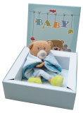 Geschenkbox Geburt Willkommen kleiner Zwerg Junge | Babygeschenk | Taufgeschenk | Geschenk Geburt & Taufe